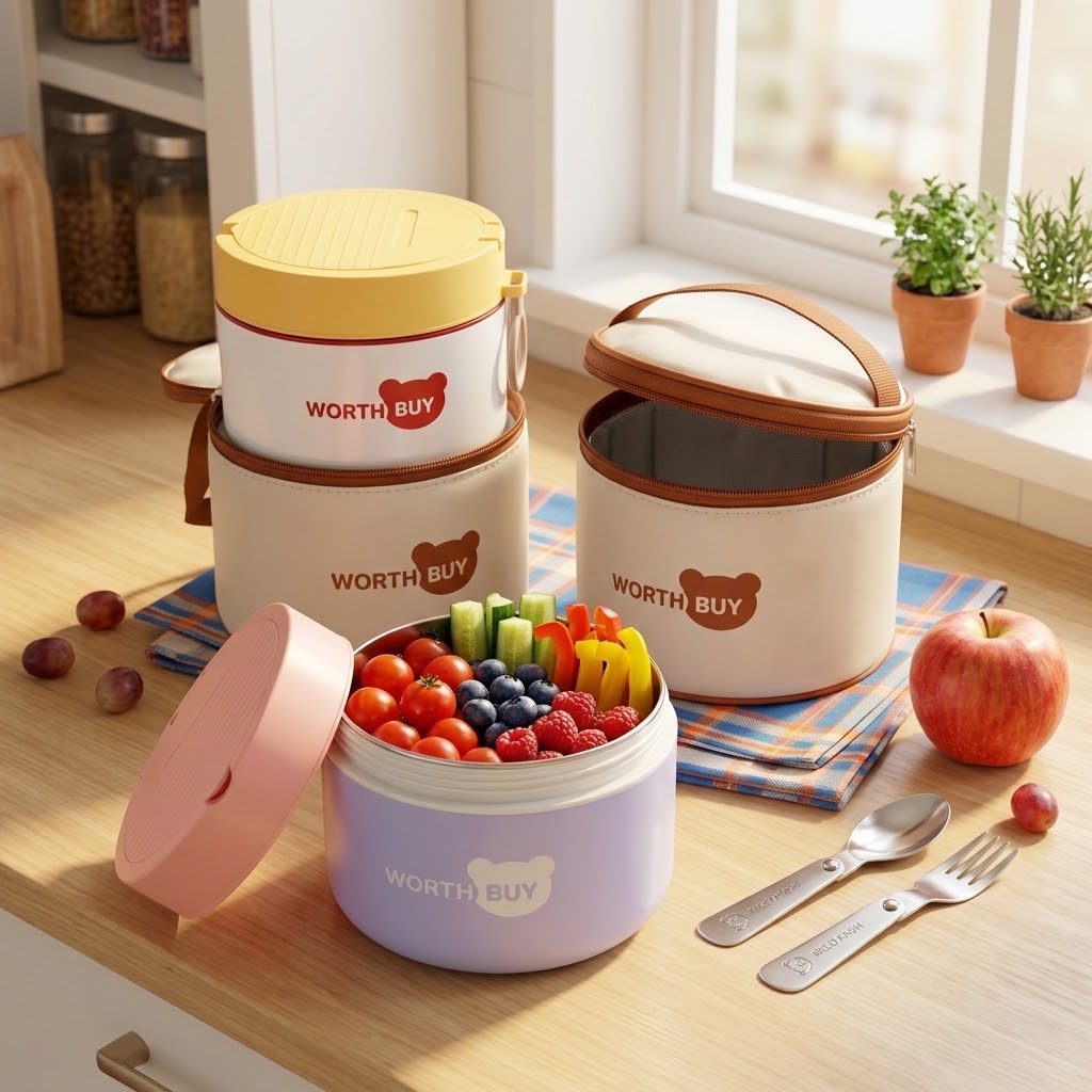 304 Stainless Steel Thermal Lu - Food Storage With Scoop recension och pris