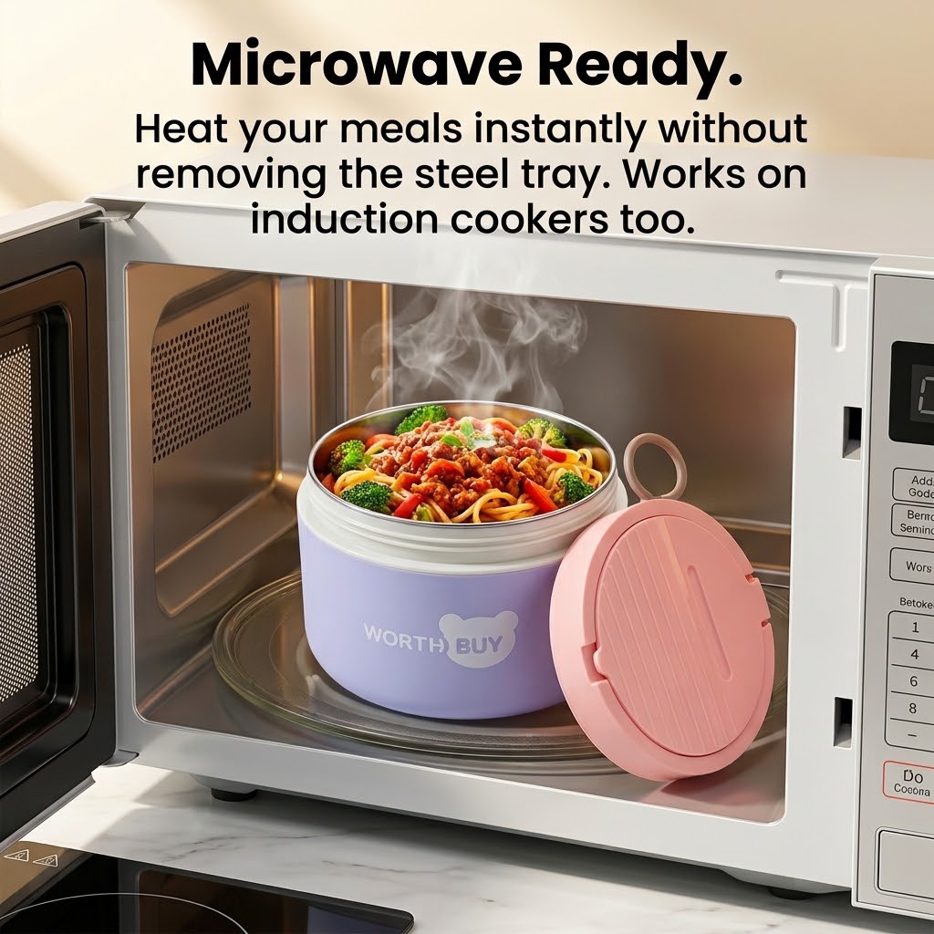 304 Stainless Steel Thermal Lu - Food Storage With Scoop recension och pris