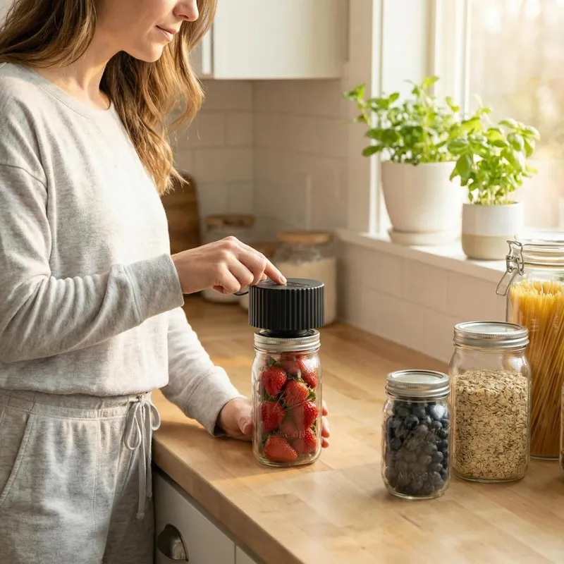 Electric Mason Jar Vacuum Seal - Food Storage Machine recension och pris