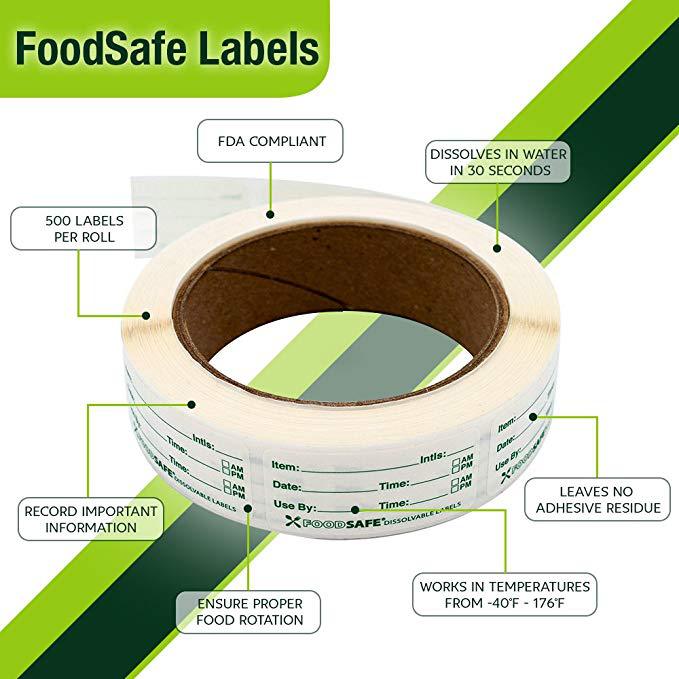 250pcs Food Labels for Contain - Food Storage Expiration Dates recension och pris