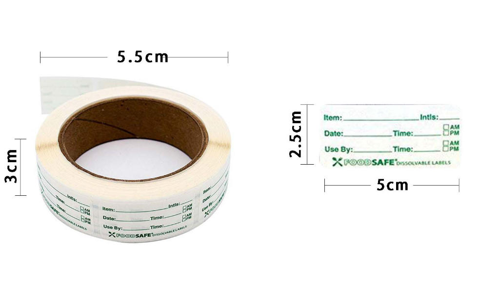 250pcs Food Labels for Contain - Food Storage Expiration Dates recension och pris