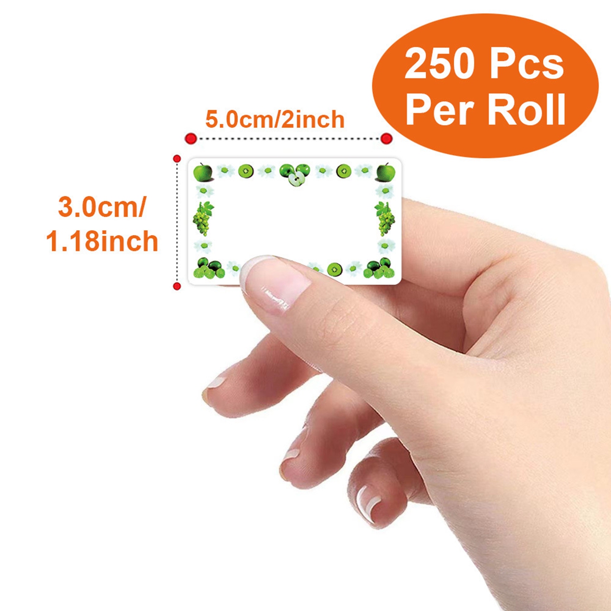 250Pcs Rectangle Canning Label - Food Storage Restaurant recension och pris