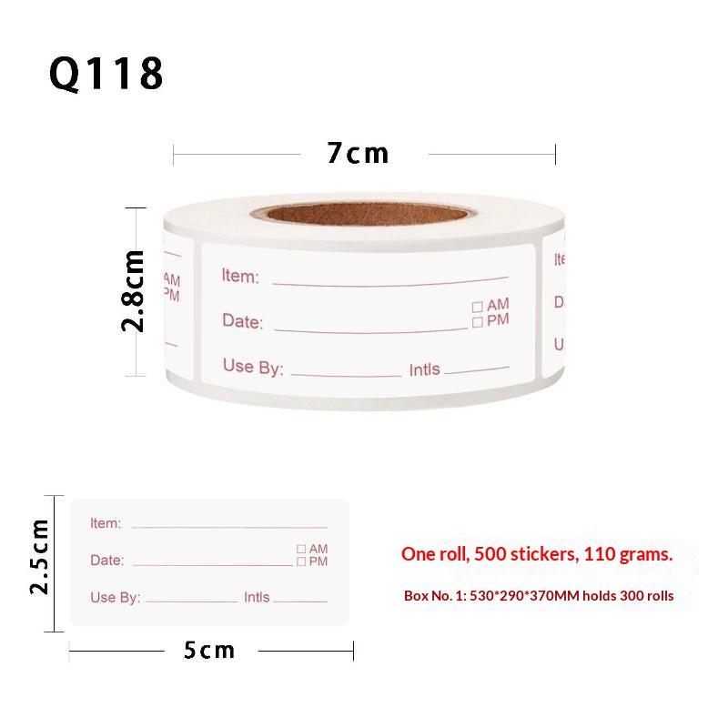 500pcs/roll 5*2.5cm Kitchen St - Food Storage Restaurant recension och pris
